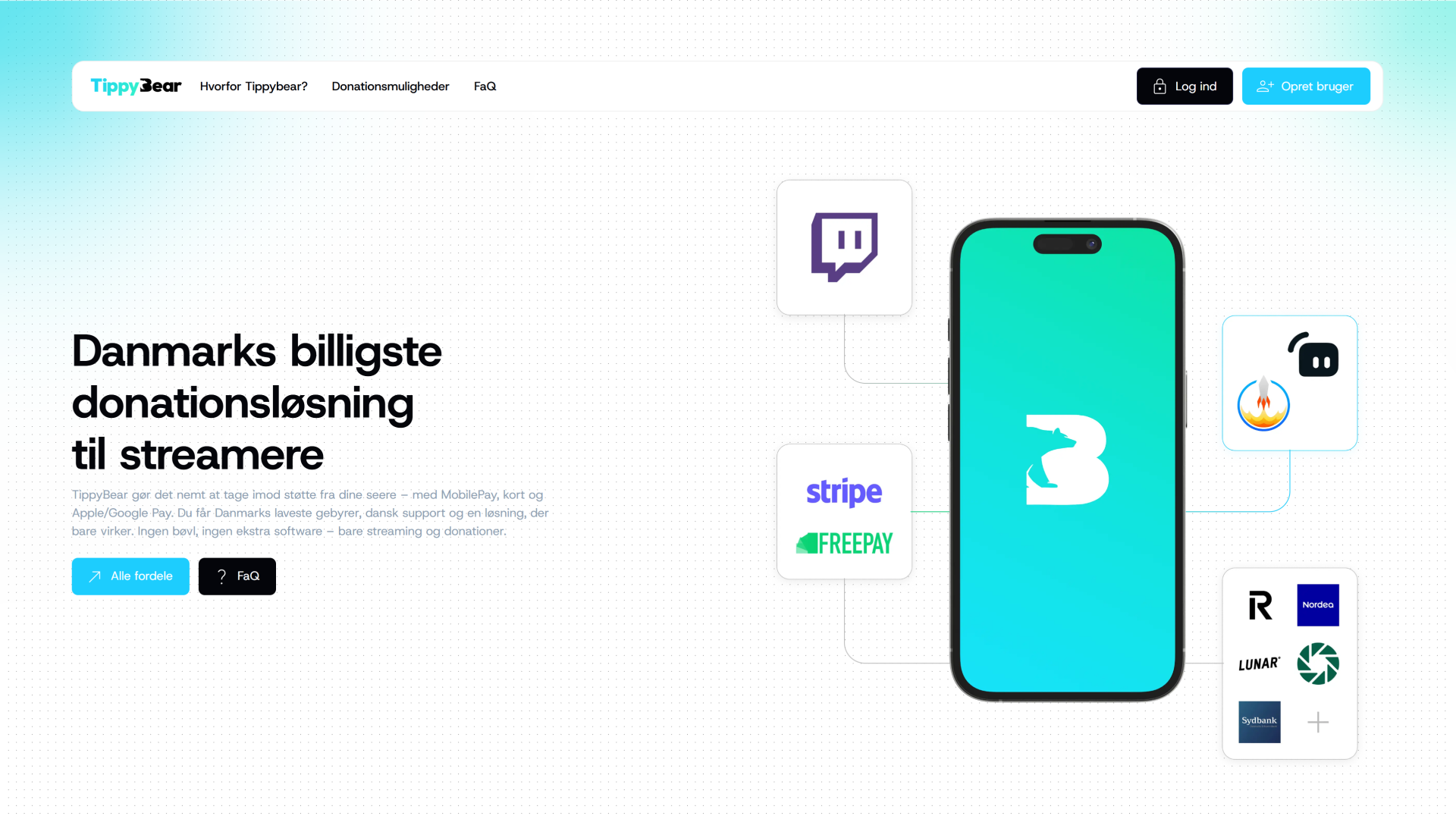 Ny TippyBear hjemmeside design, med fokus på UX, konverteringsoptimering, branding og vedligeholdelse igennem WordPress Elementor