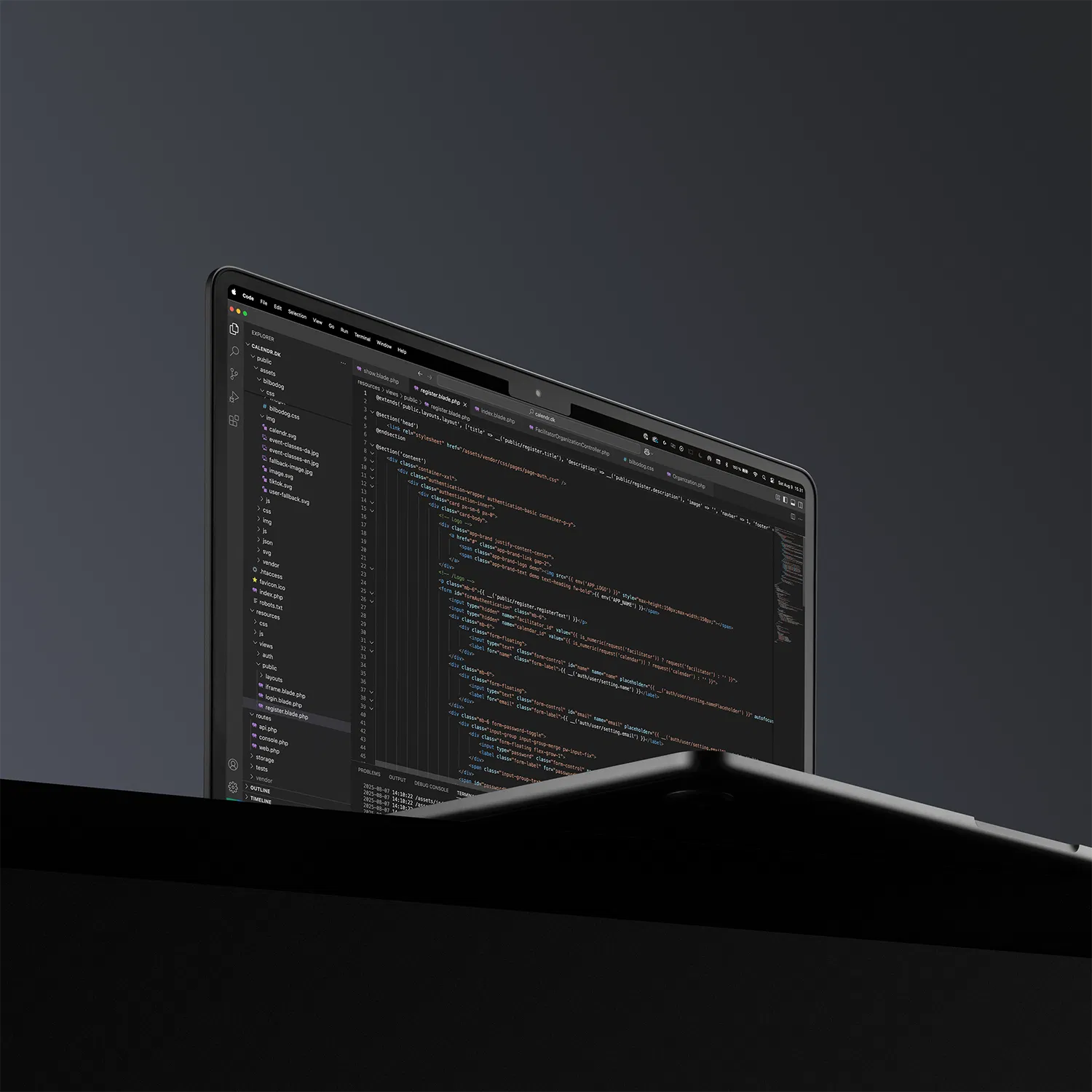 Laravel udvikling af Calendr.dk